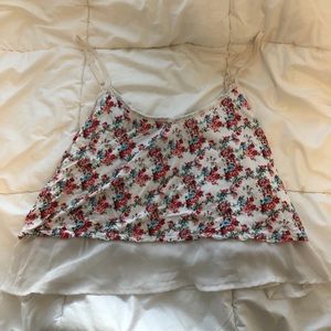 Floral flowy tank top